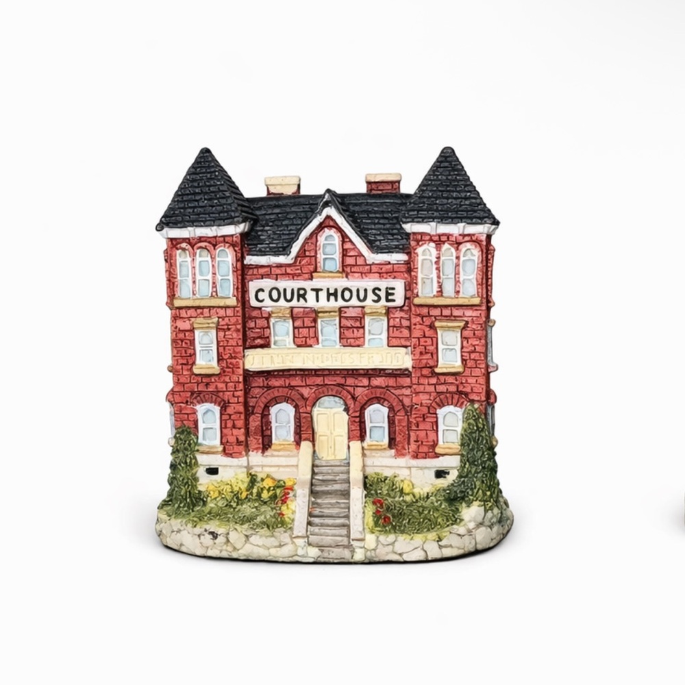 Miniature Courthouse Figurine